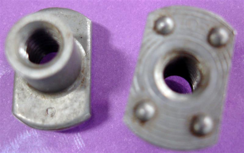 Rectangle Flange Weld Nuts 4 Projections Weld Nuts